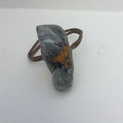 Blue Barite Morocco | Ring | Inner Vision | Inter-Dimensional Travel | Friendship