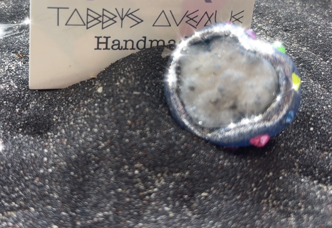 Amethyst Cluster Blue | Ring | Emotional Balance | Spirituality | Awakening Intuition - Image 16