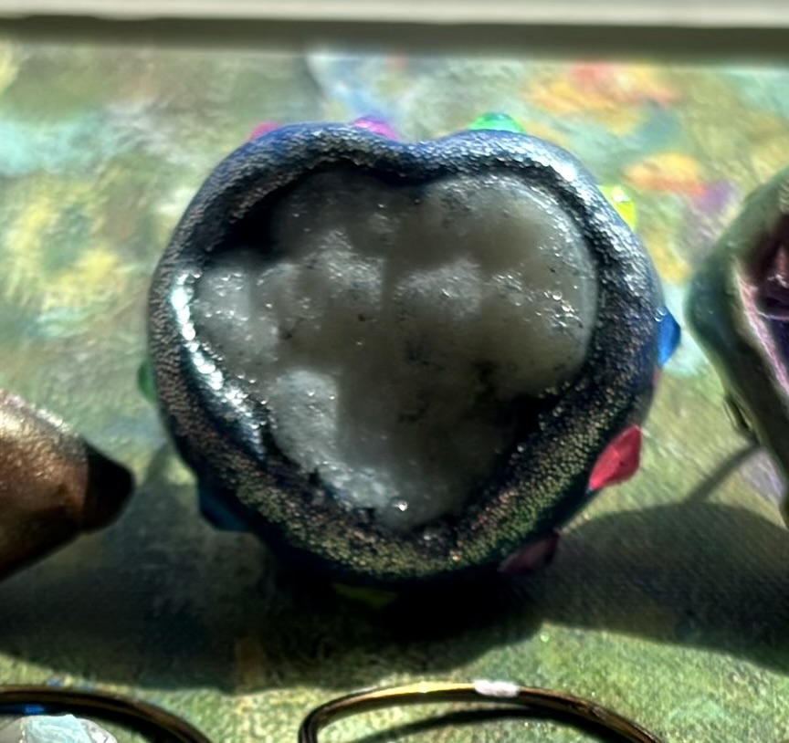 Amethyst Cluster Blue | Ring | Emotional Balance | Spirituality | Awakening Intuition - Image 8