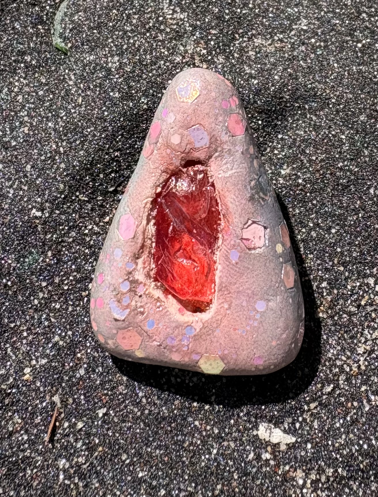 Aura Quartz | Ring | Spiritual Growth  | Communication | Cleansing