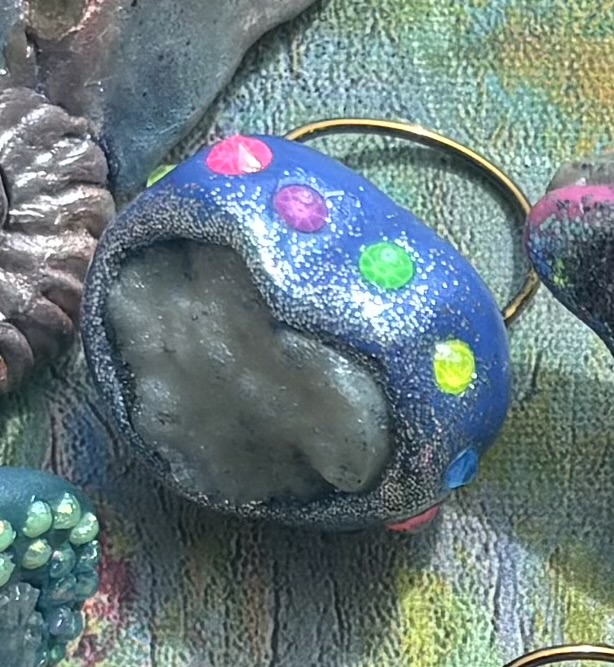 Amethyst Cluster Blue | Ring | Emotional Balance | Spirituality | Awakening Intuition - Image 3